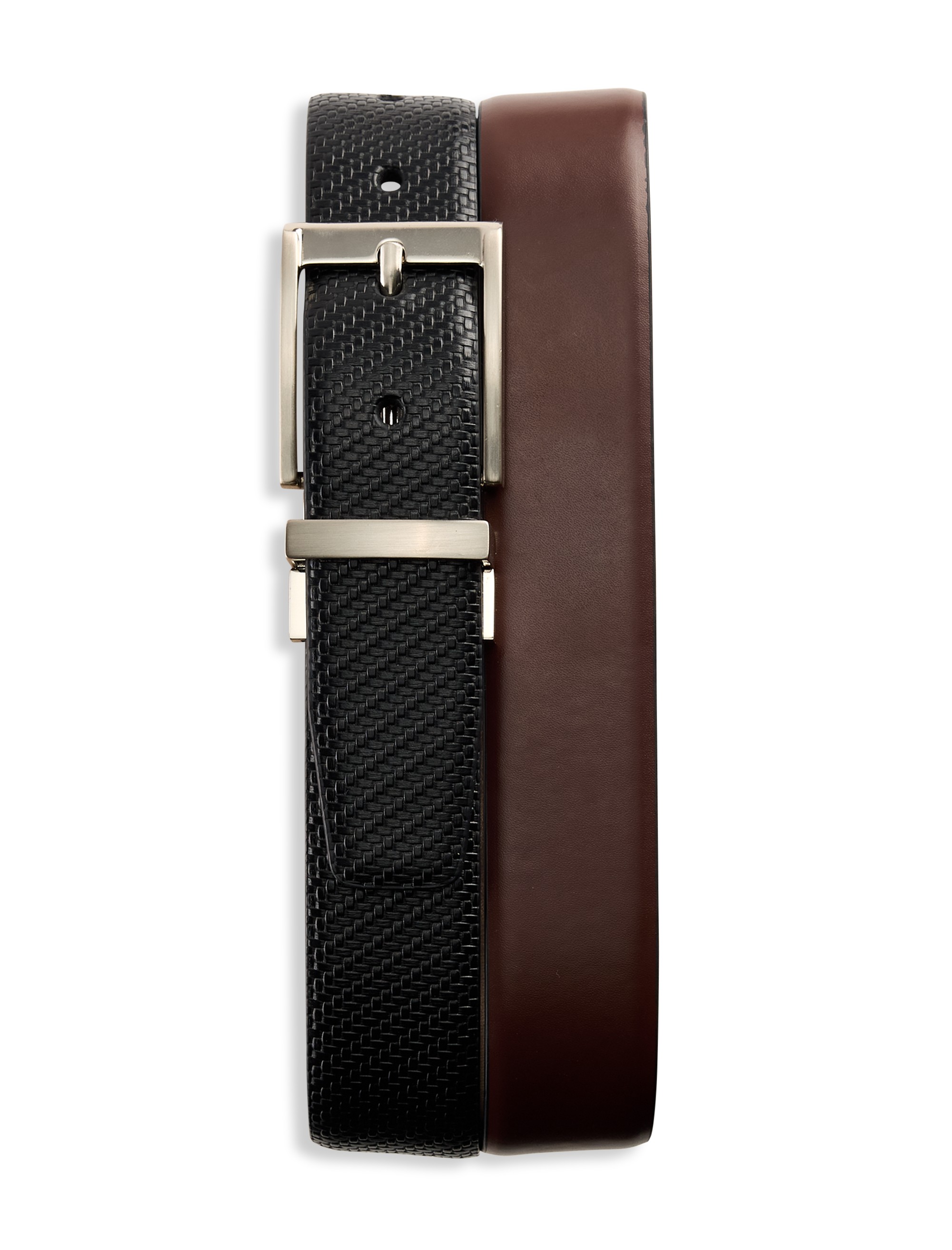 Reversible Basketweave Belt