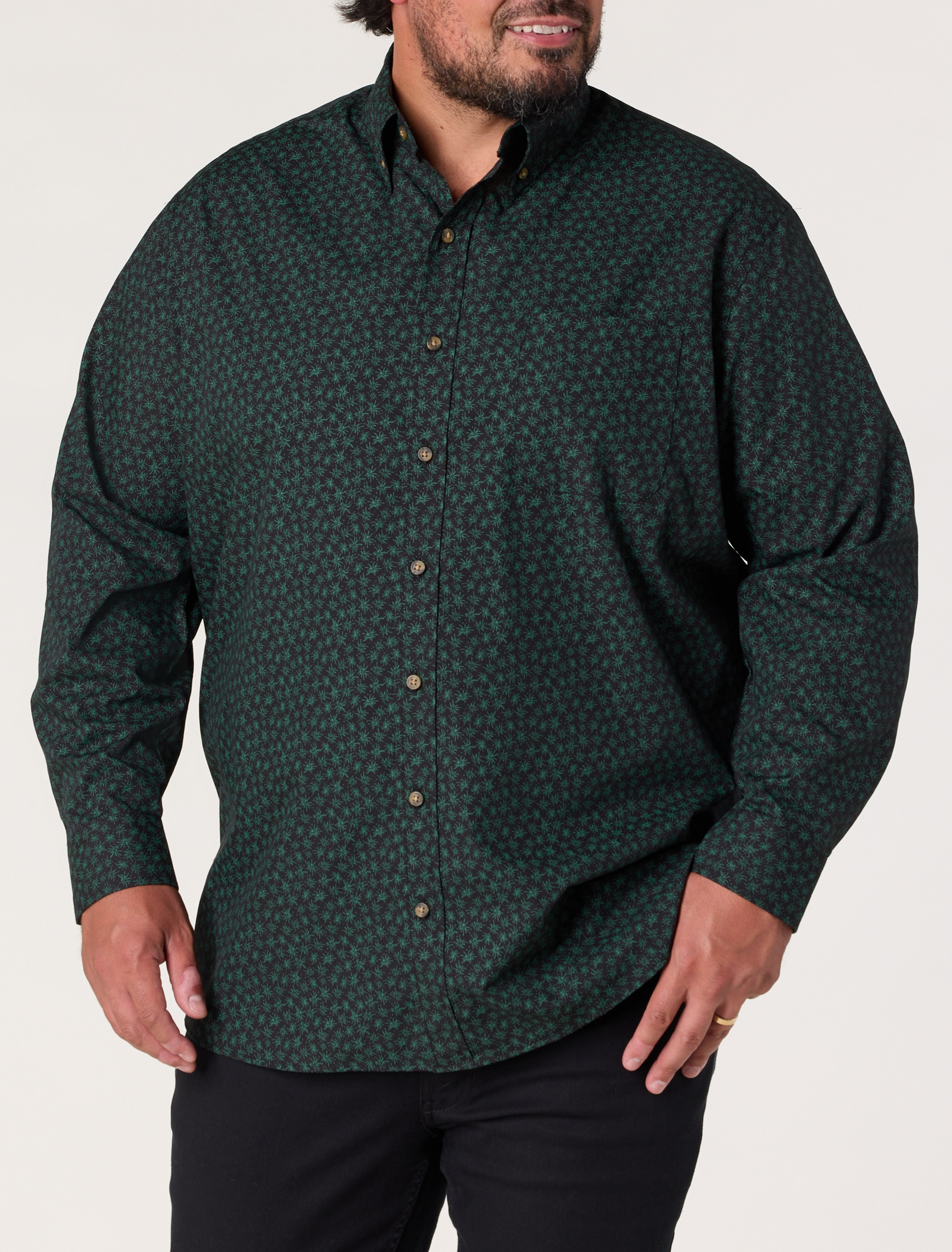 Easy-Care Micro Print Sport Shirt