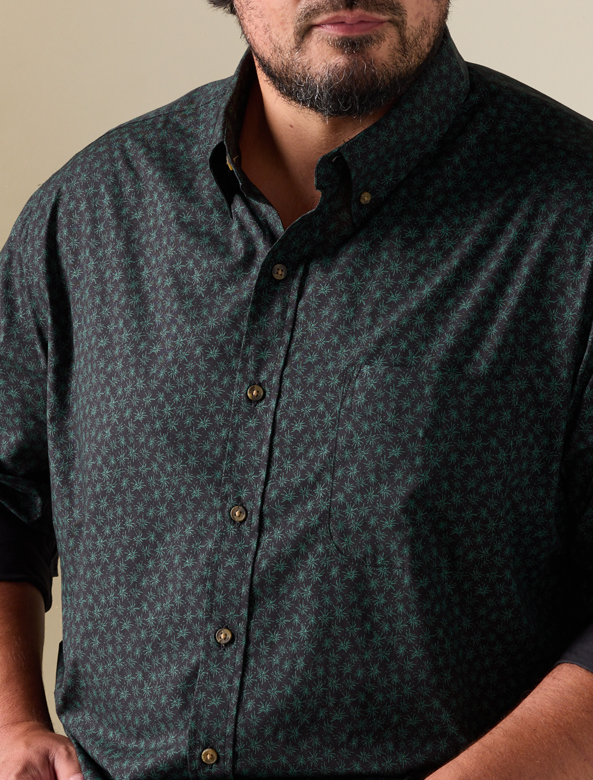 Easy-Care Micro Print Sport Shirt