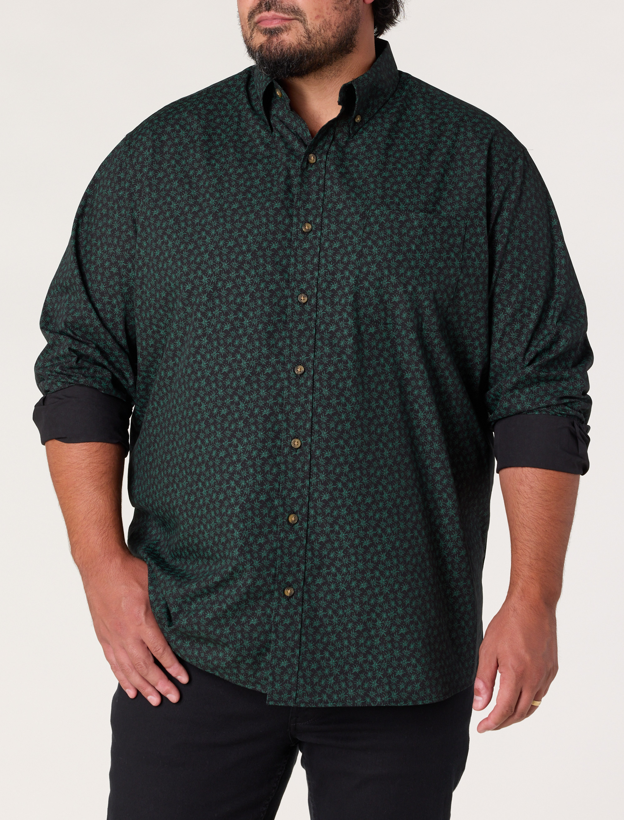 Easy-Care Micro Print Sport Shirt