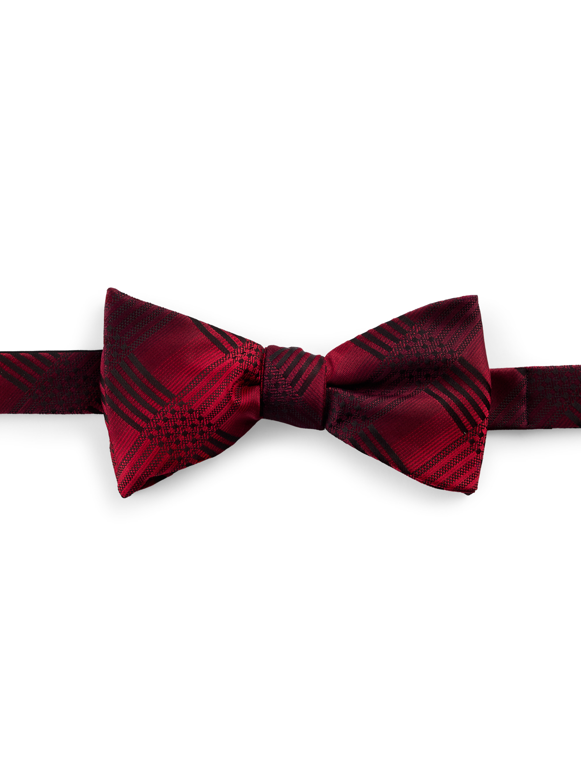 Tonal Plaid Bow Tie