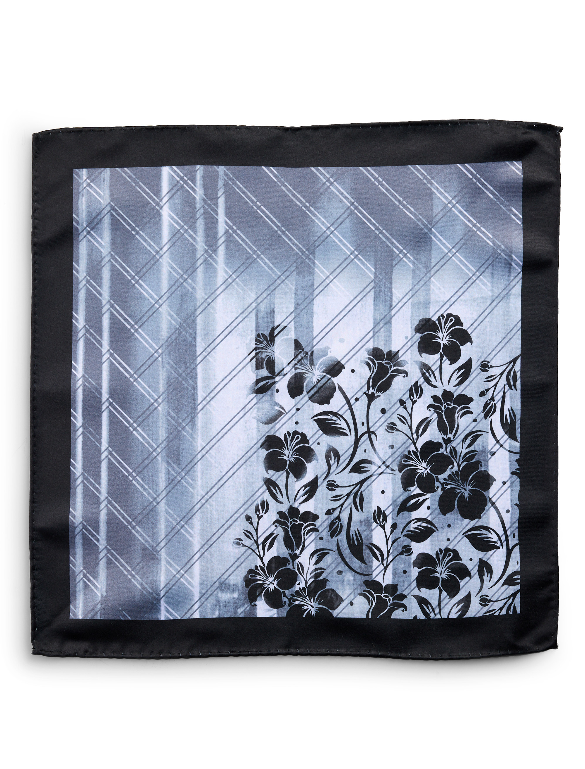 Winter Floral Pocket Square
