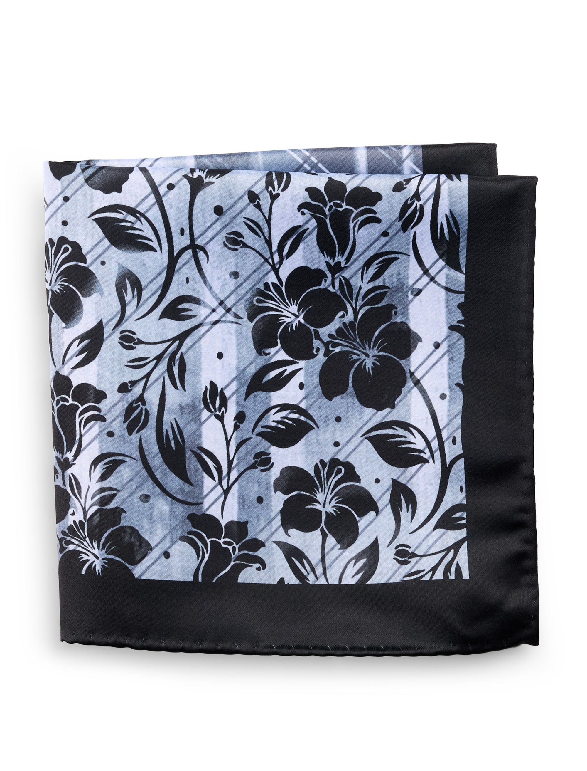 Winter Floral Pocket Square