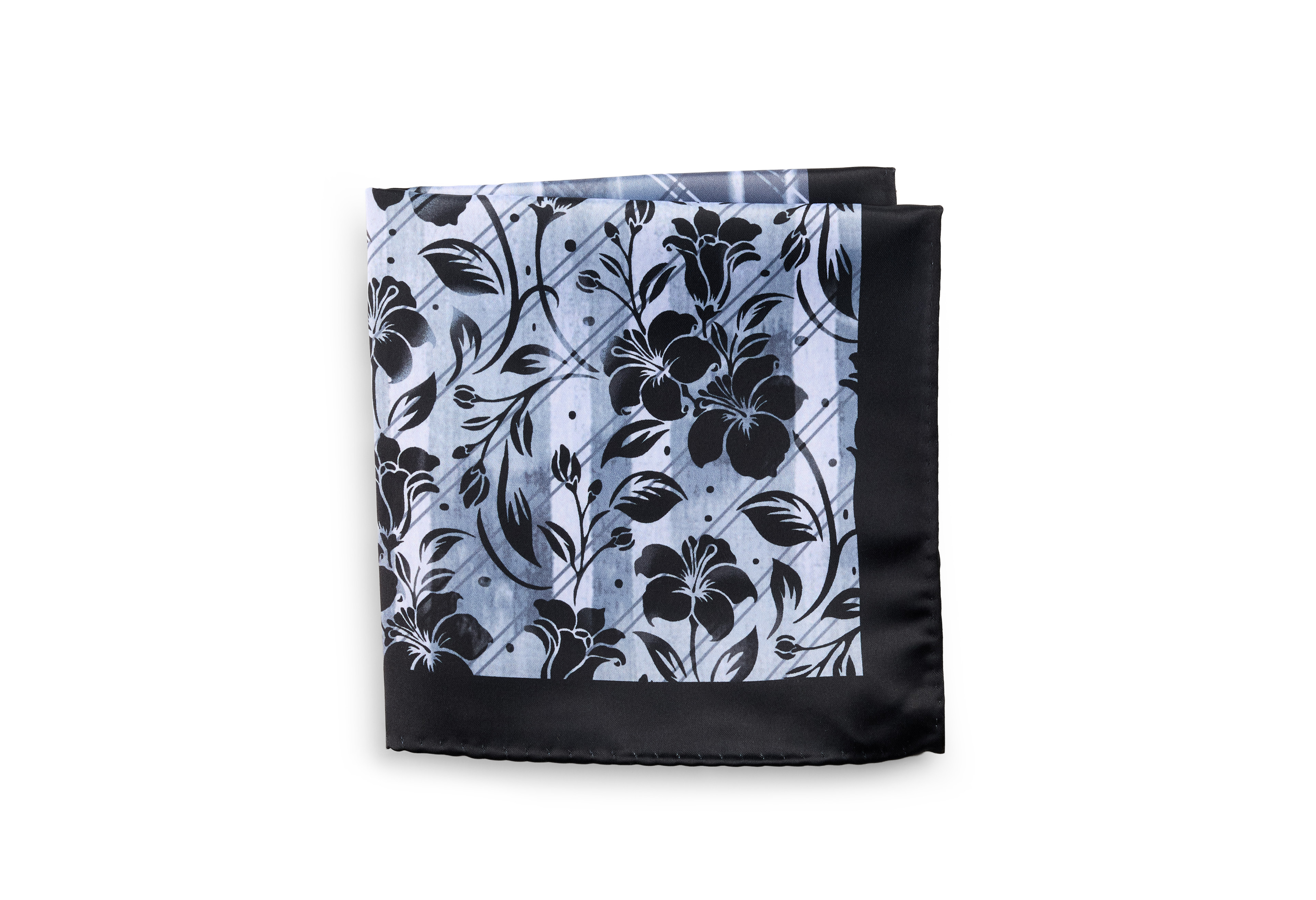 Winter Floral Pocket Square