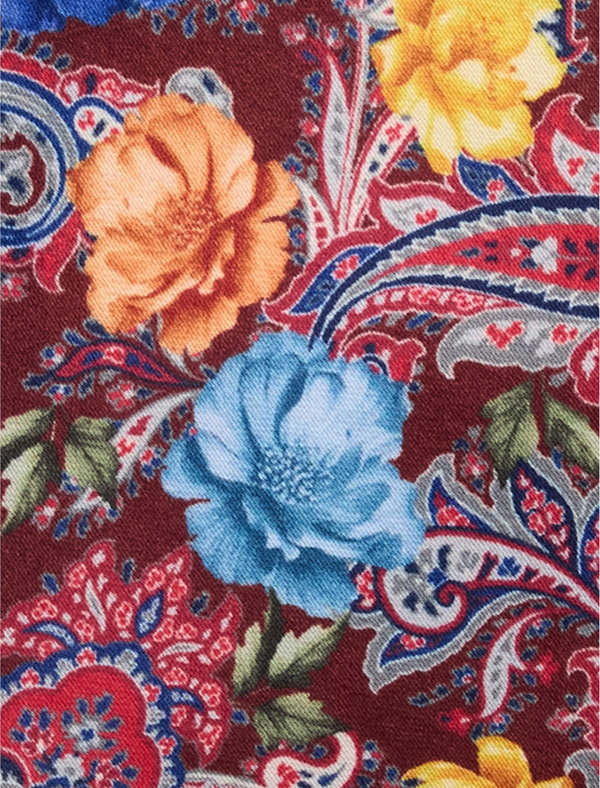 Printed Floral Paisley Tie - thumbnail 2