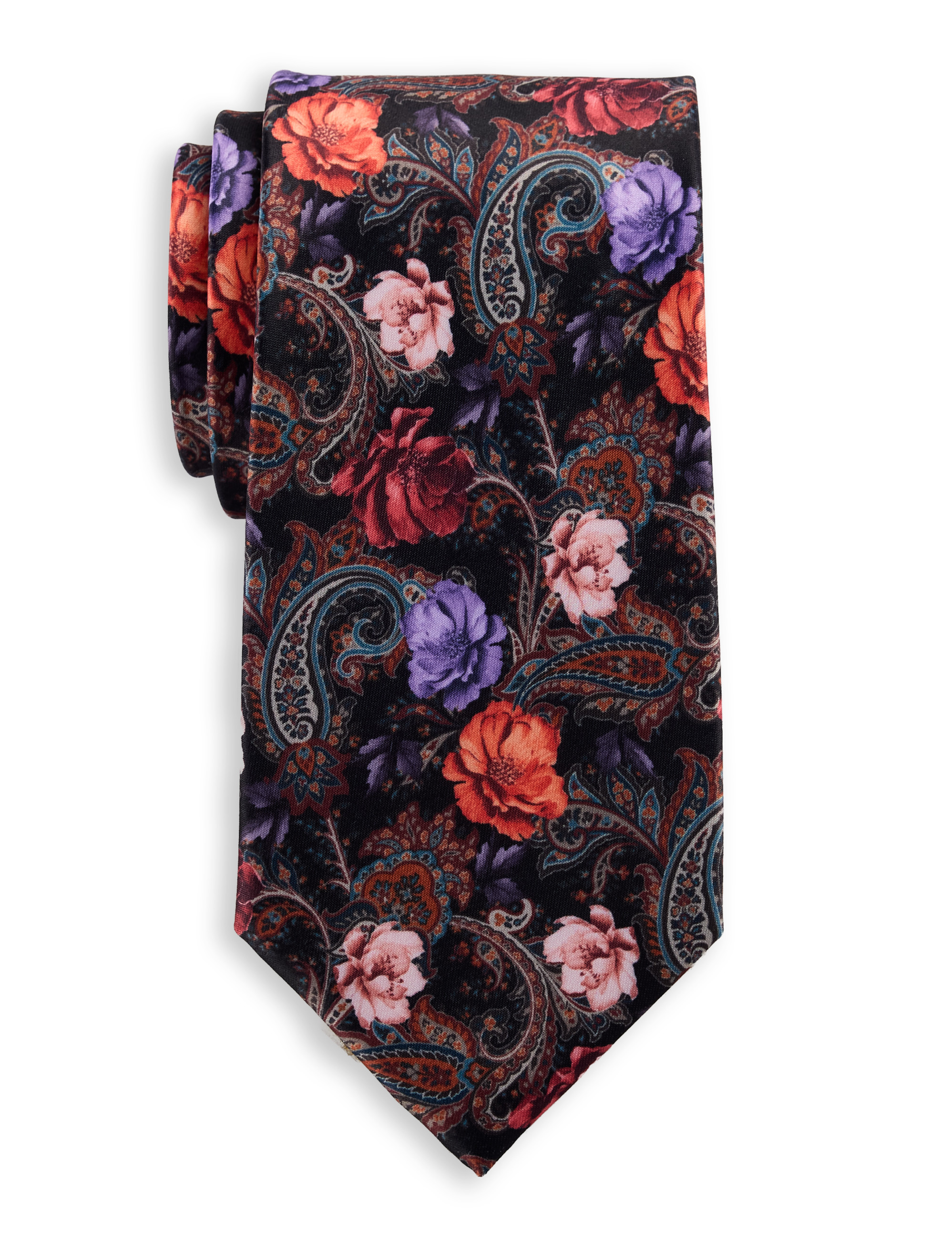 Printed Floral Paisley Tie