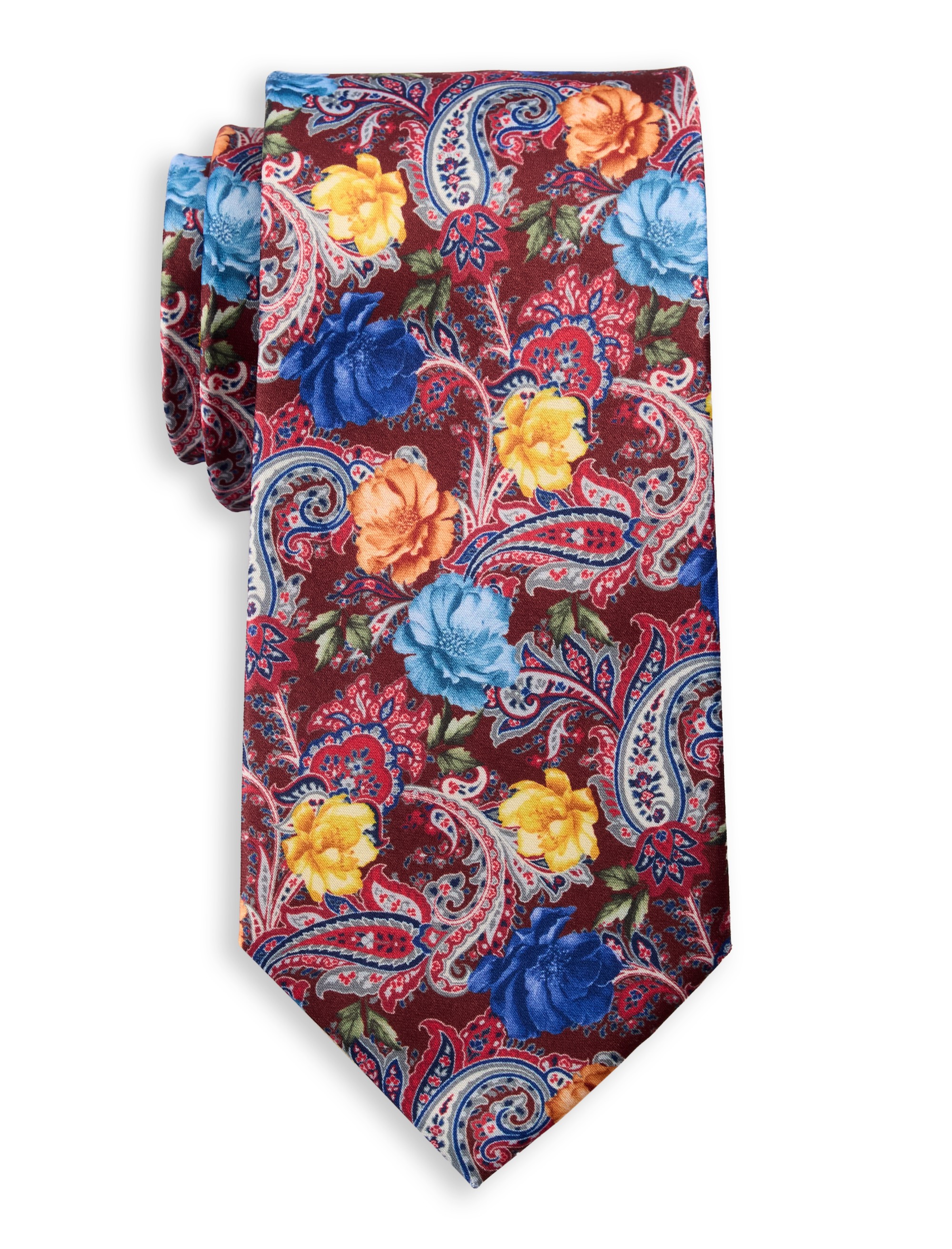 Printed Floral Paisley Tie