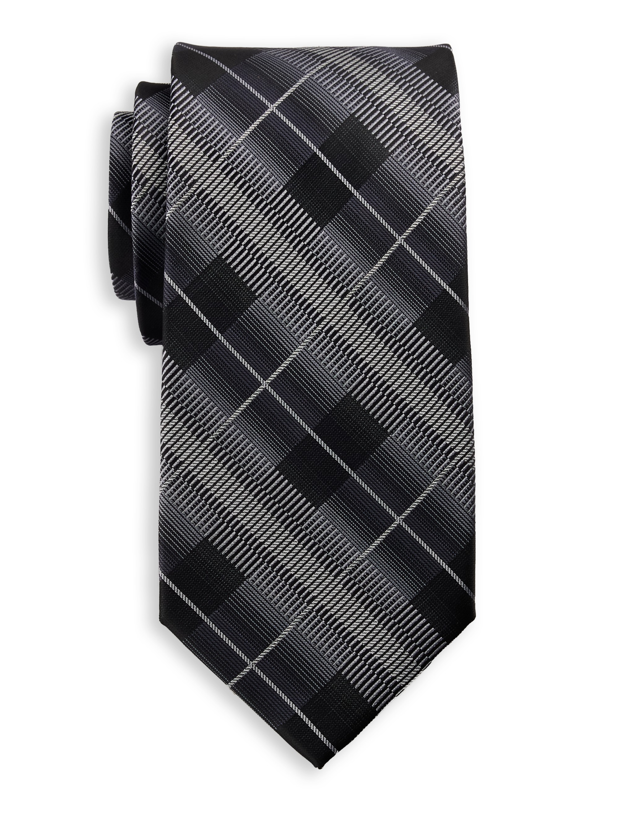 Futuristic Plaid Tie