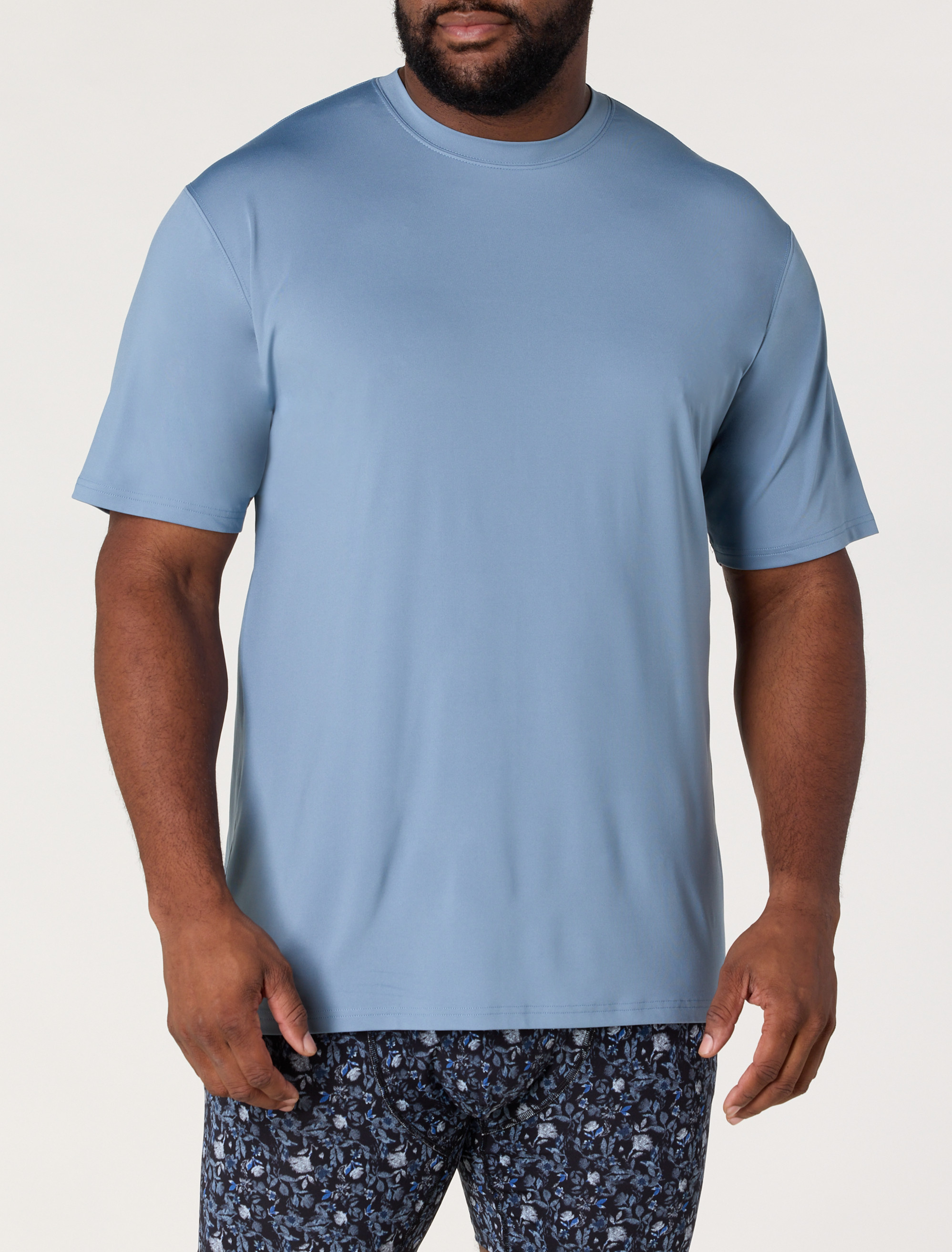 Big & Tall Men's Cooling Performance Crewneck T-Shirt - Blue - Size 6XLT
