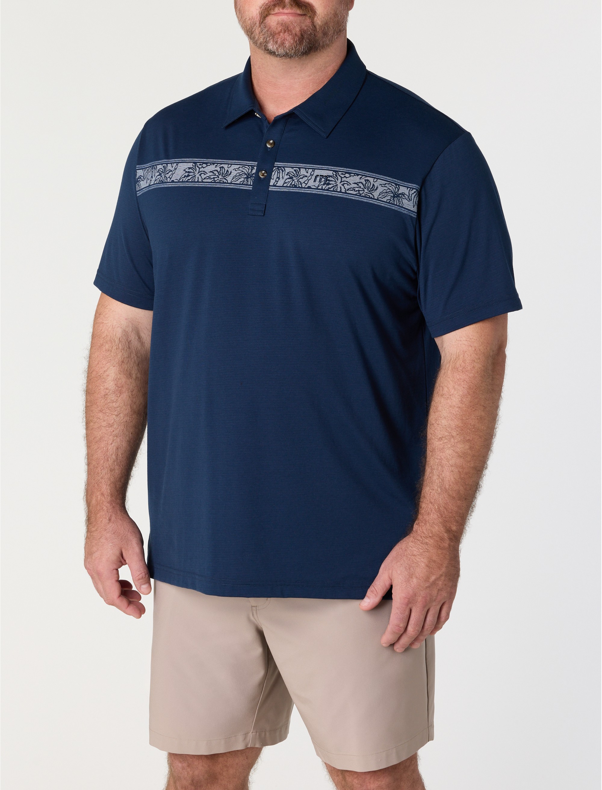 Heater Series Chest-Striped Polo Shirt - thumbnail 2