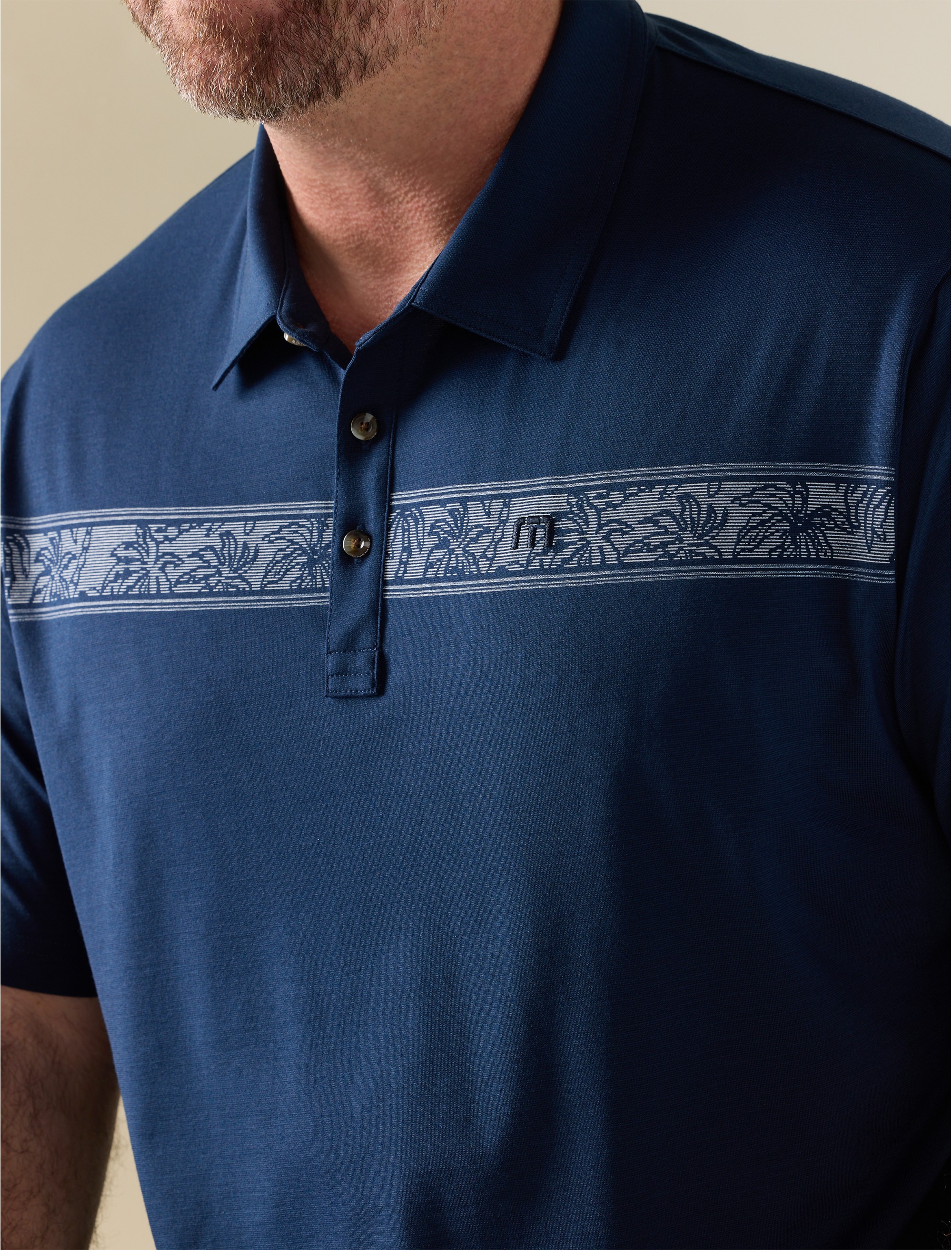 Heater Series Chest-Striped Polo Shirt - thumbnail 3