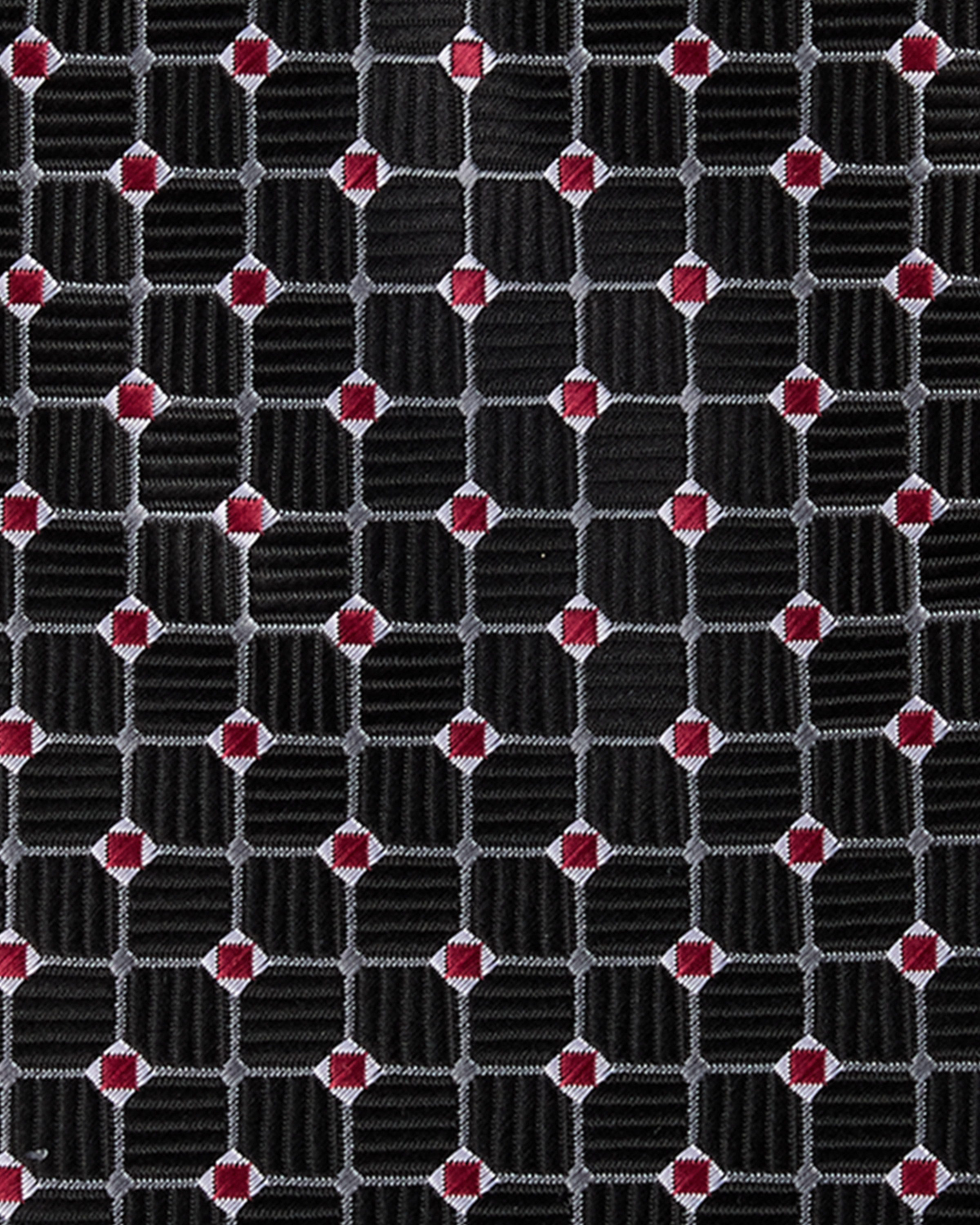 Geometric Grid Patterned Tie