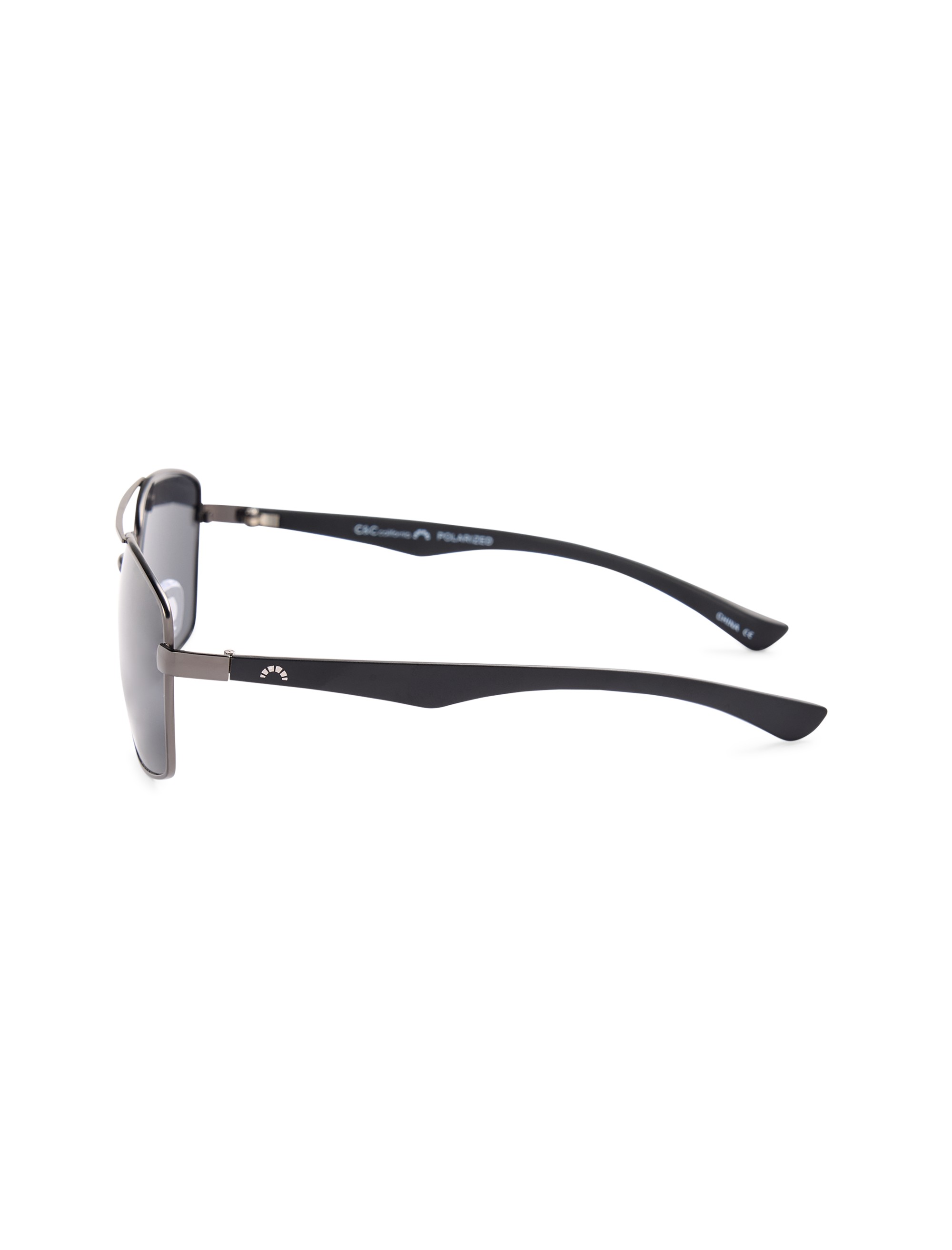 Gunmetal Aviator Sunglasses - thumbnail 3