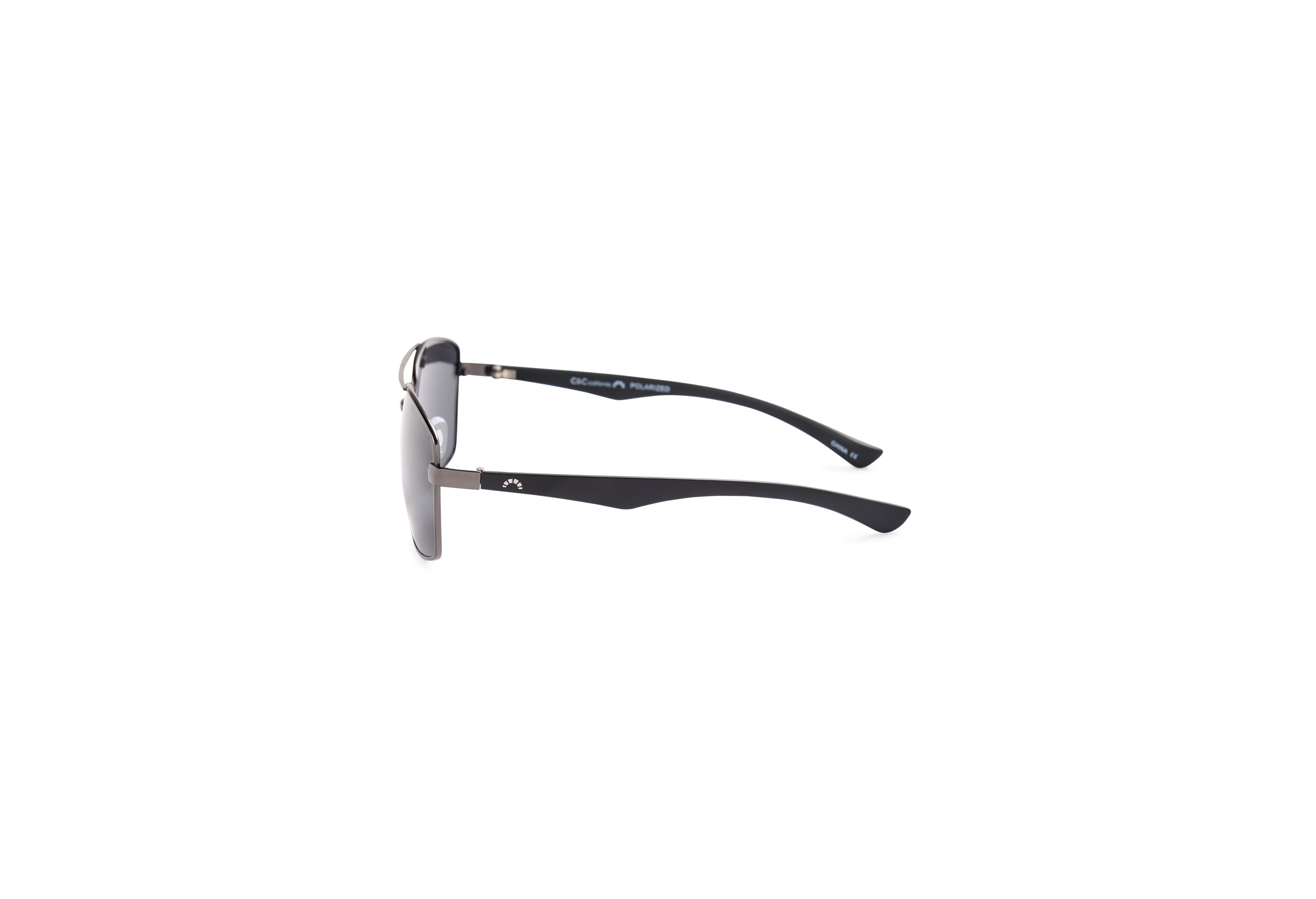 Gunmetal Aviator Sunglasses