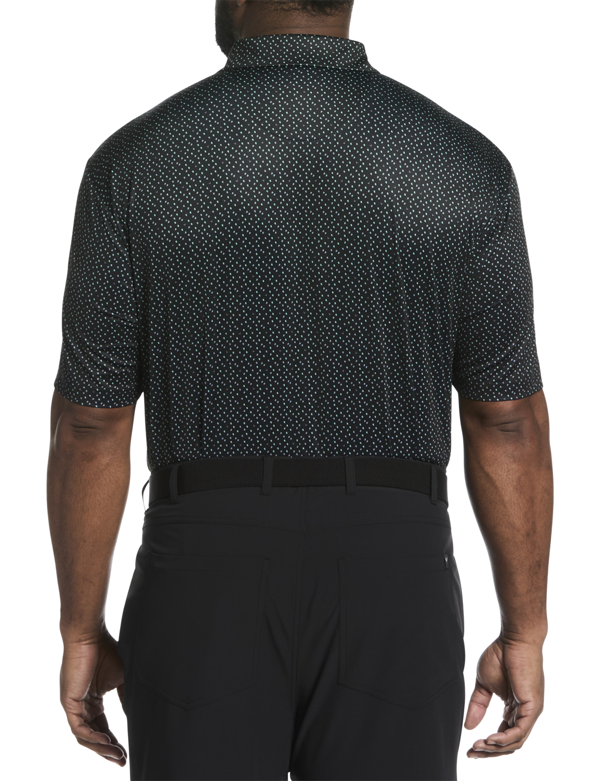 All Over Score Golf Print Polo Shirt