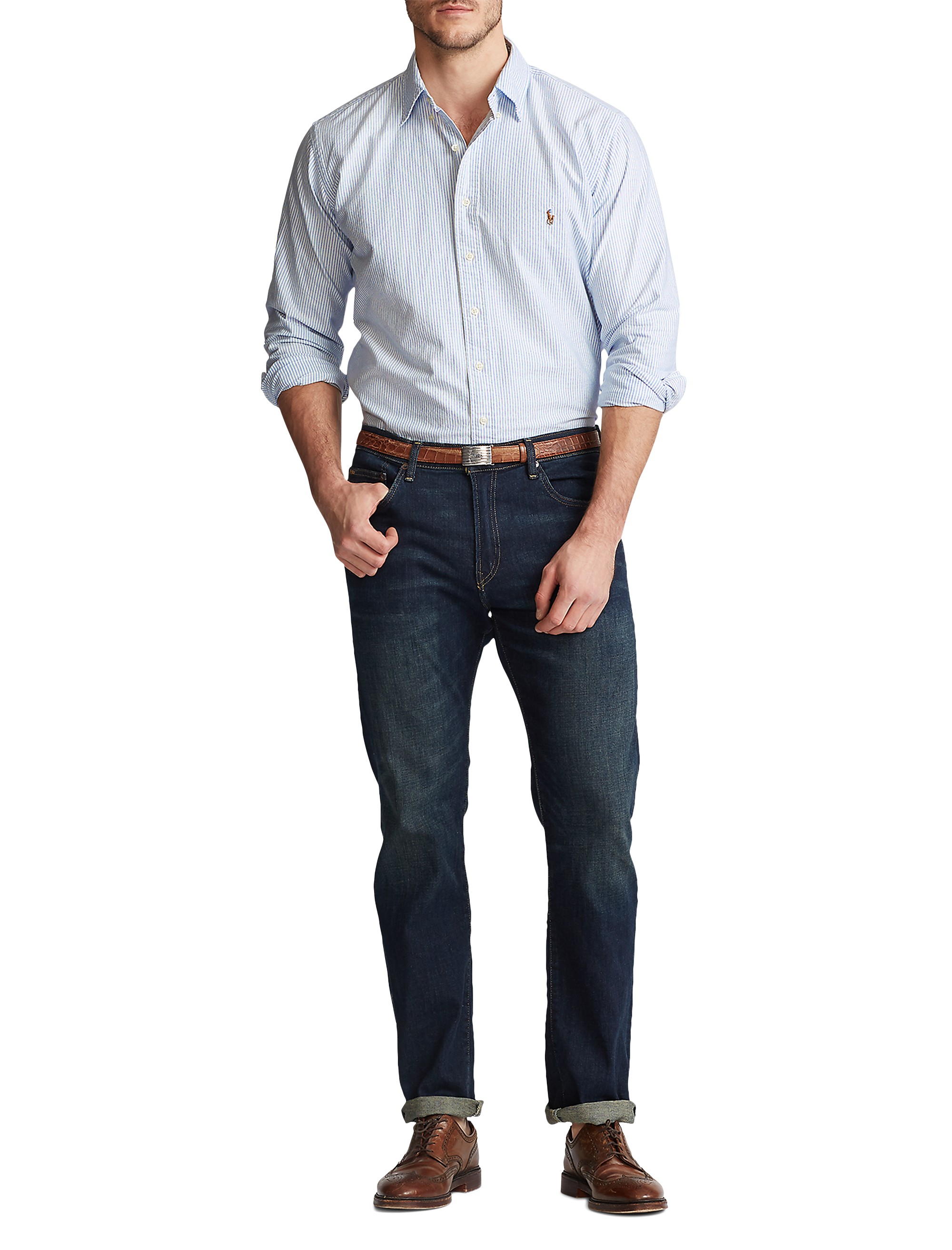 Striped Oxford Sport Shirt - thumbnail 3