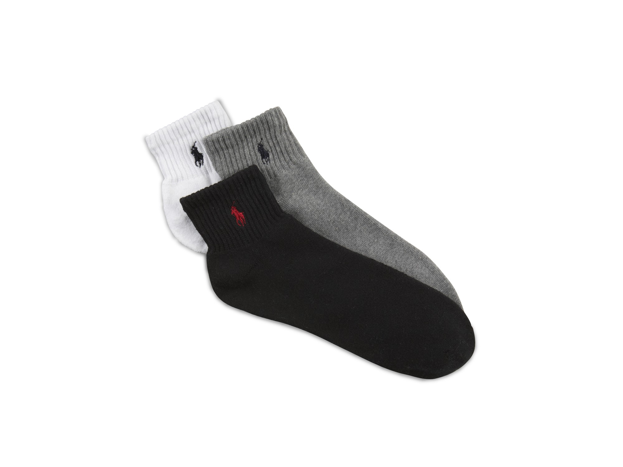 3-pk Classic 1/4-Top Sport Socks - thumbnail 3