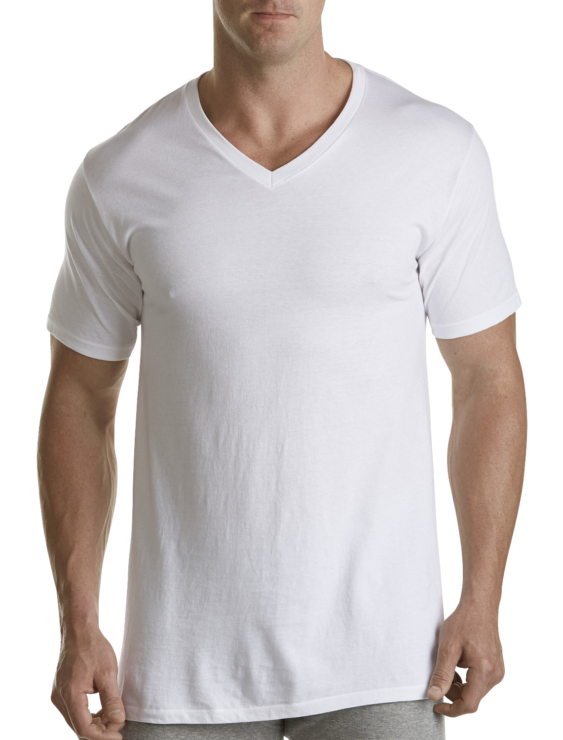 jockey v neck undershirts tall