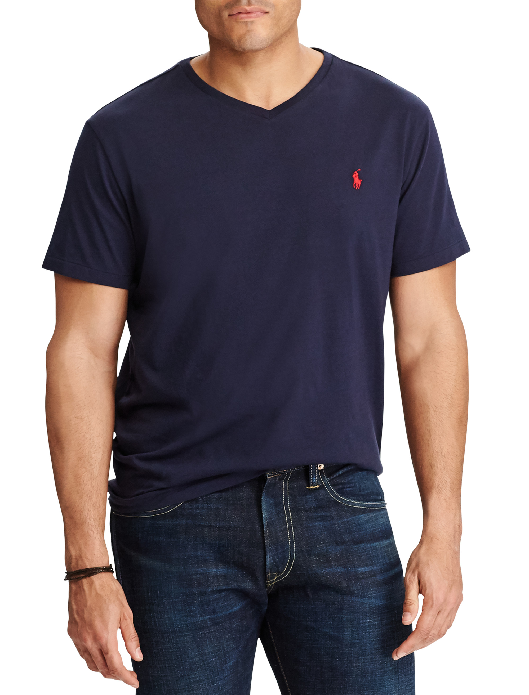 Polo Ralph Lauren Custom Slim Fit Jersey V-neck T-shirt - T-Shirts 