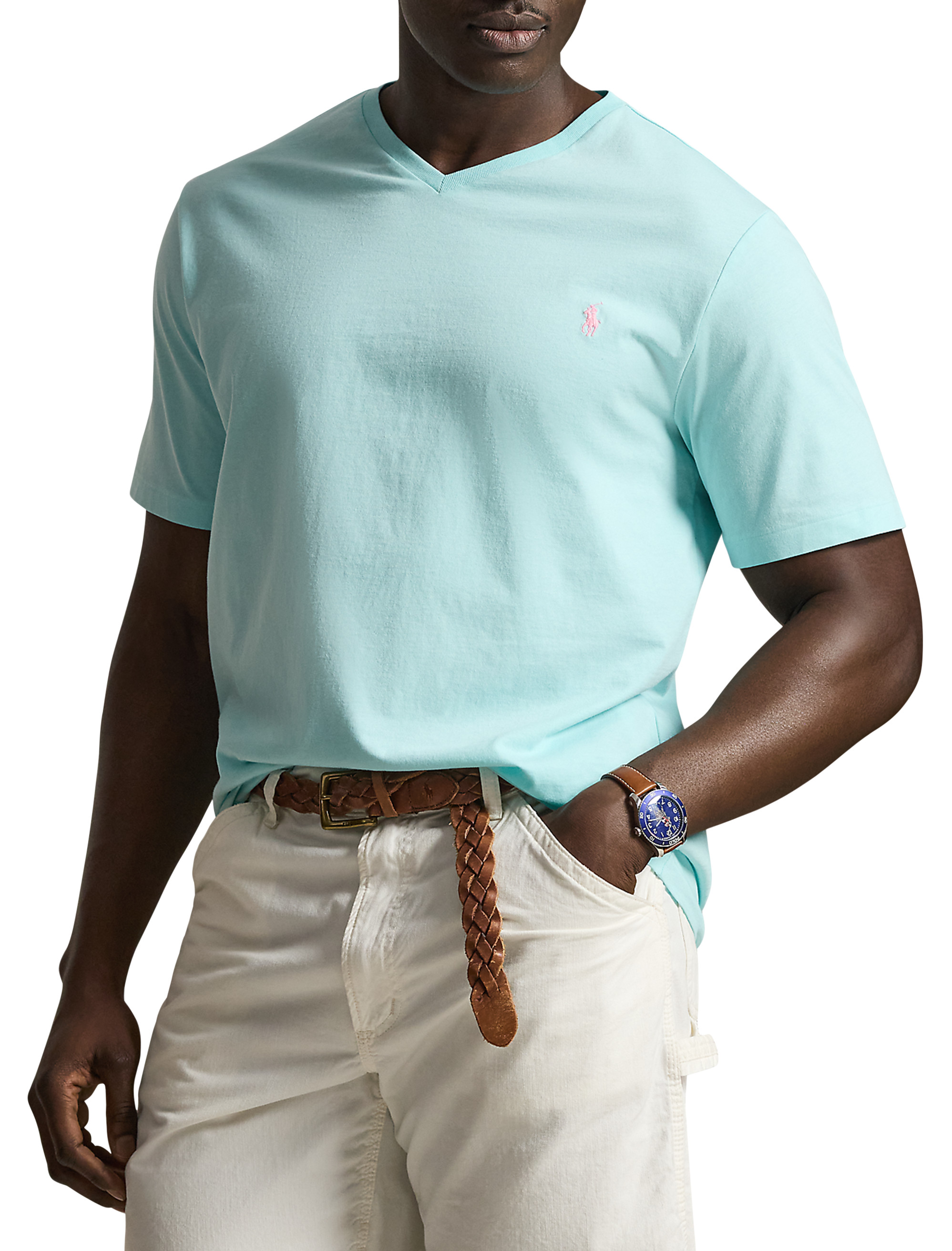 Big + Tall | Polo Ralph Lauren Classic Fit V-Neck T-Shirt | DXL