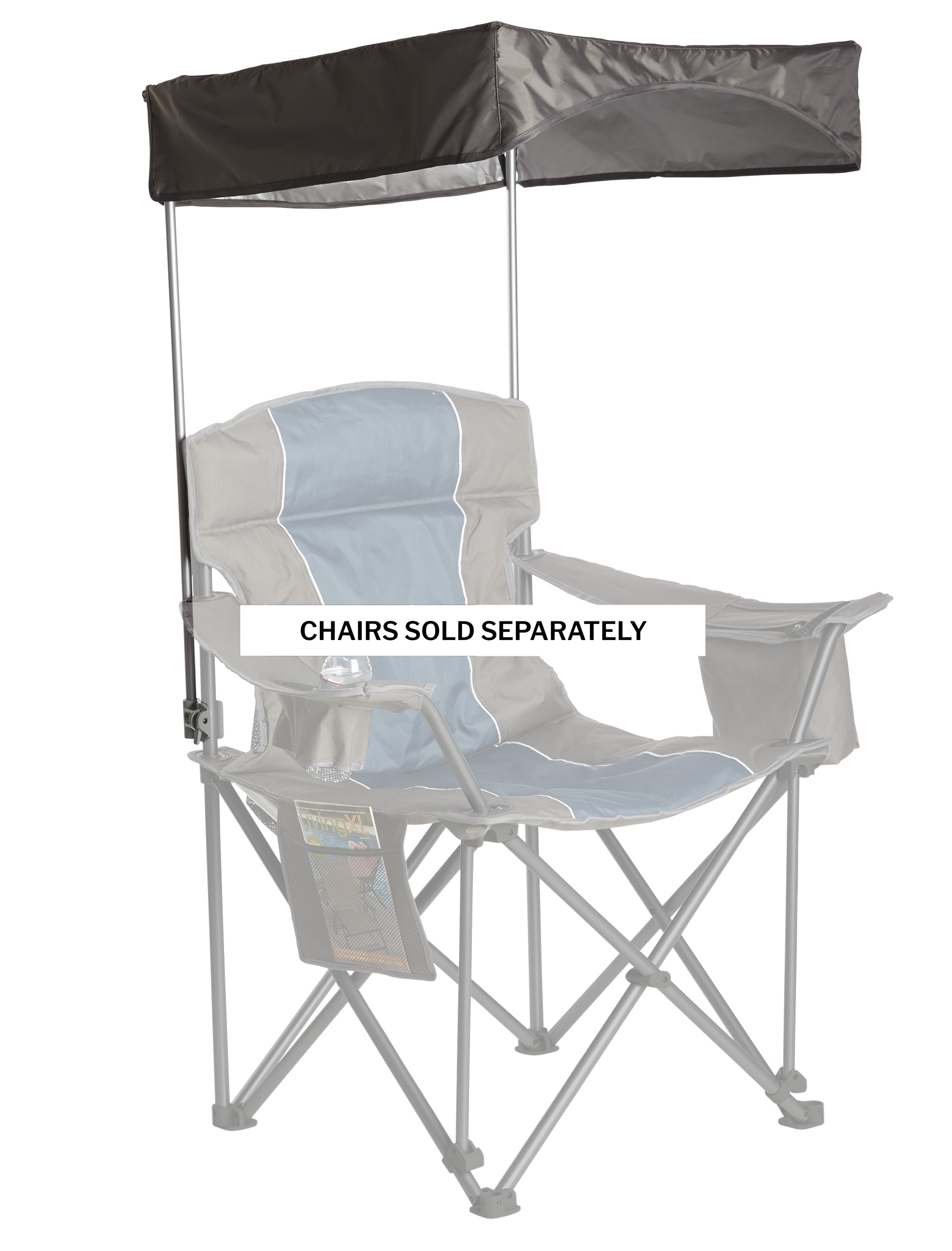 Portable chairs with outlet canopy